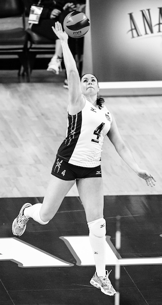 Olympic volleyball star Lindsey Berg says, My jump serve was a big weapon for me in college and on the national team.